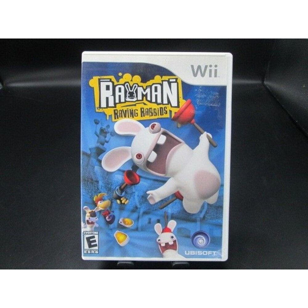 Rayman Raving Rabbids (Nintendo Wii, 2006) Complete CIB